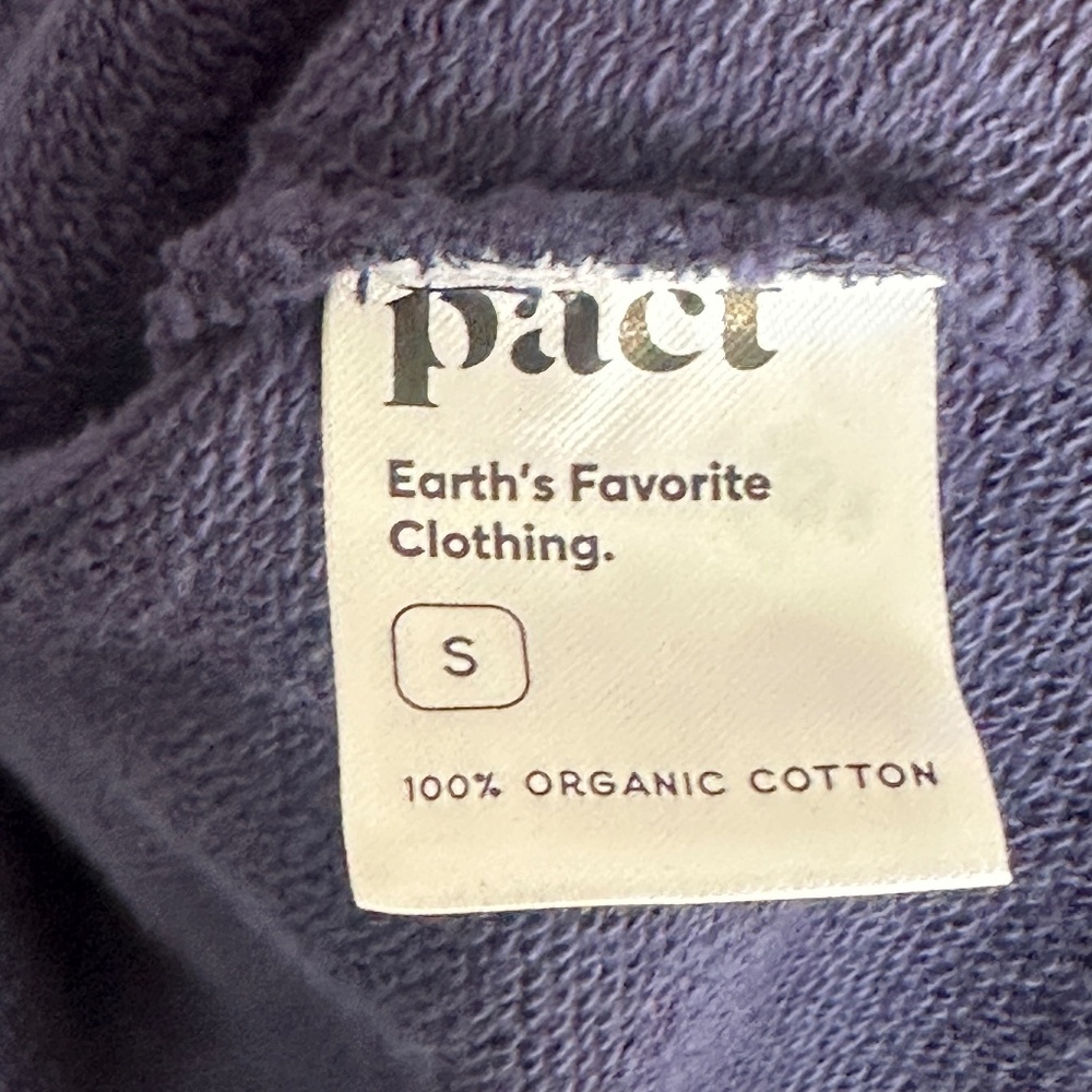 PACT Organic Cotton Cardigan Navy Blue Size Small Women's Button Front - Picture 5 of 6